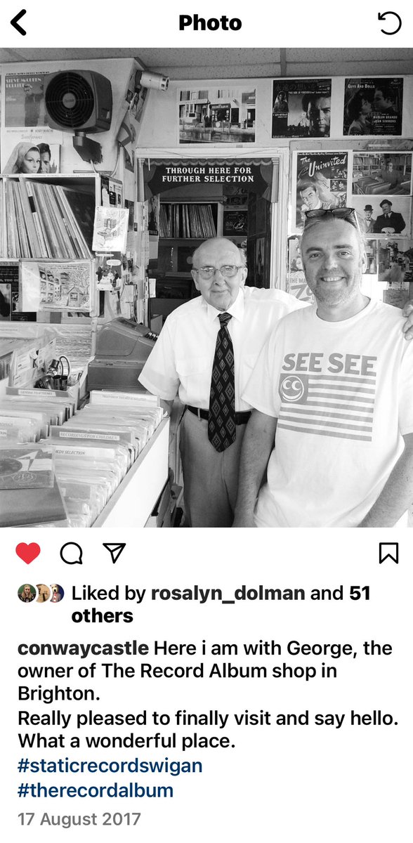 I heard George had passed away recently &amp; found this photo from when I visited. A lovely man &amp; great shop. #Brighton
