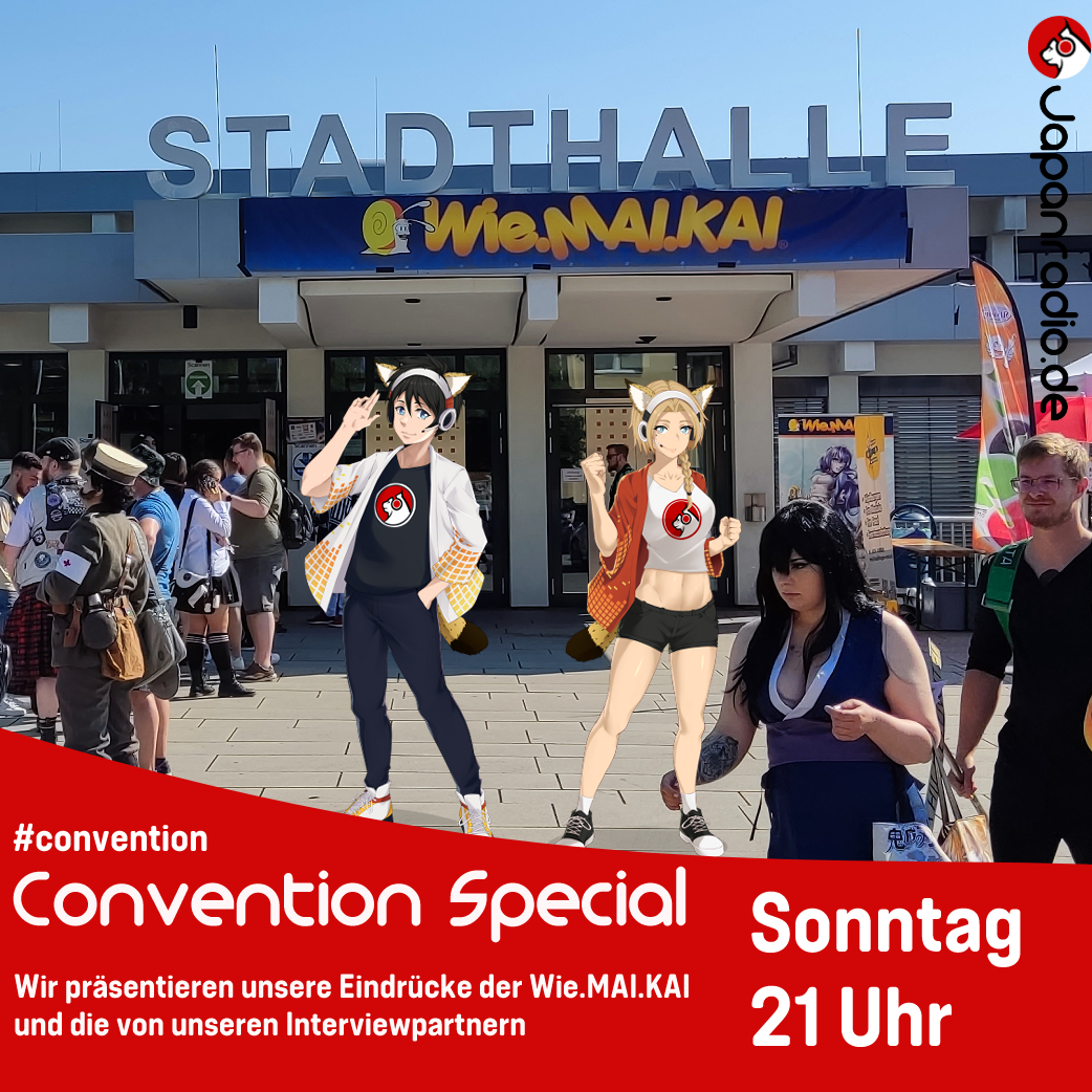 Heute Abend ab 21 Uhr nach VocalNexus haben wir noch einen spannenden Programmpunkt für euch. In unserem Convention Special zur <a href="/wiemaikai/">Wie.MAI.KAI</a> reden unsere Moderatoren und Interviewpartner über ihre Erlebnisse in Flörsheim. Also seid dabei und schaltet ein! #broadcast #convention