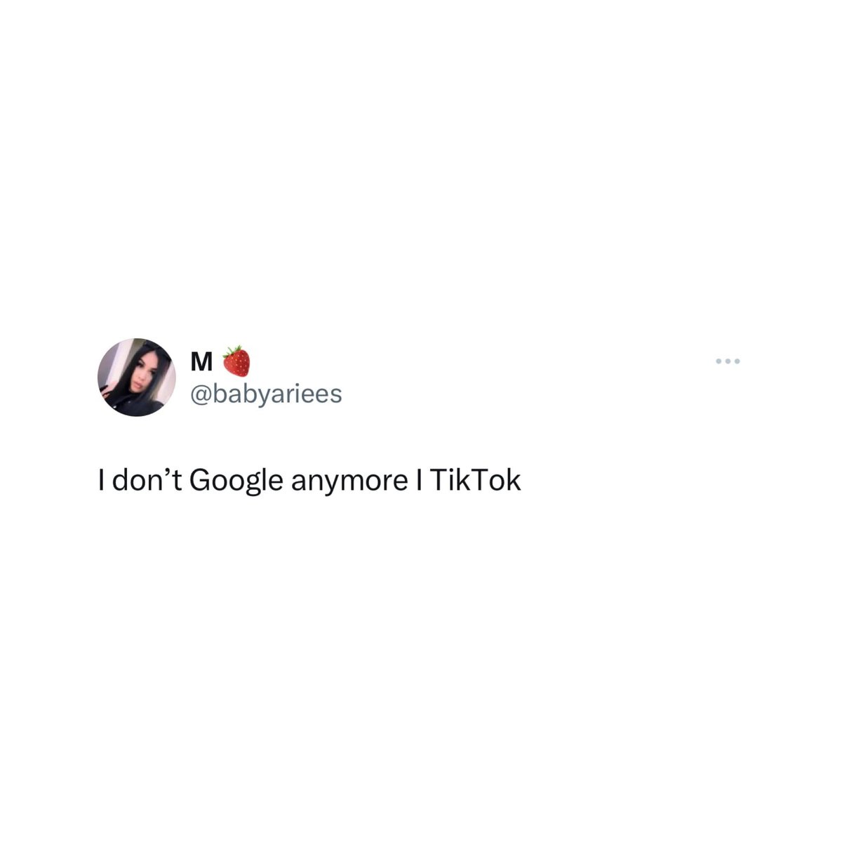 justyouroutfit's tweet photo. Tiktok > Google😂

https://t.co/iS5GqVD673 https://t.co/p4xOV1PPb2