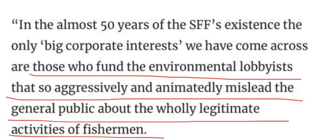 I completely agree with Elspeth Macdonald of @sff_uk This ‘slur’ from Scot Green Party’s Ross Greer shows a complete ignorance of the challenges faced by the Scottish #fishingindustry and the work they ALREADY do on conservation and sustainability. scotsman.com/news/politics/…