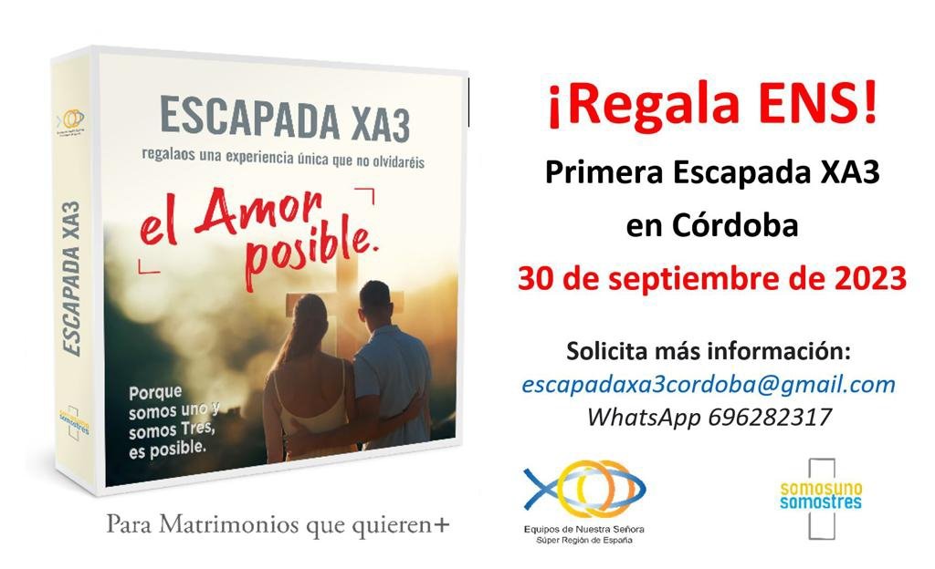 ENSAndOc's tweet photo. En Córdoba ya tienen fecha para su primera Escapada👏👏. Rezamos para que vuestro esfuerzo y cariño den muchos frutos y animamos a los demás sectores a que vayan organizàndolas🙏 https://t.co/bEh60LfmvP