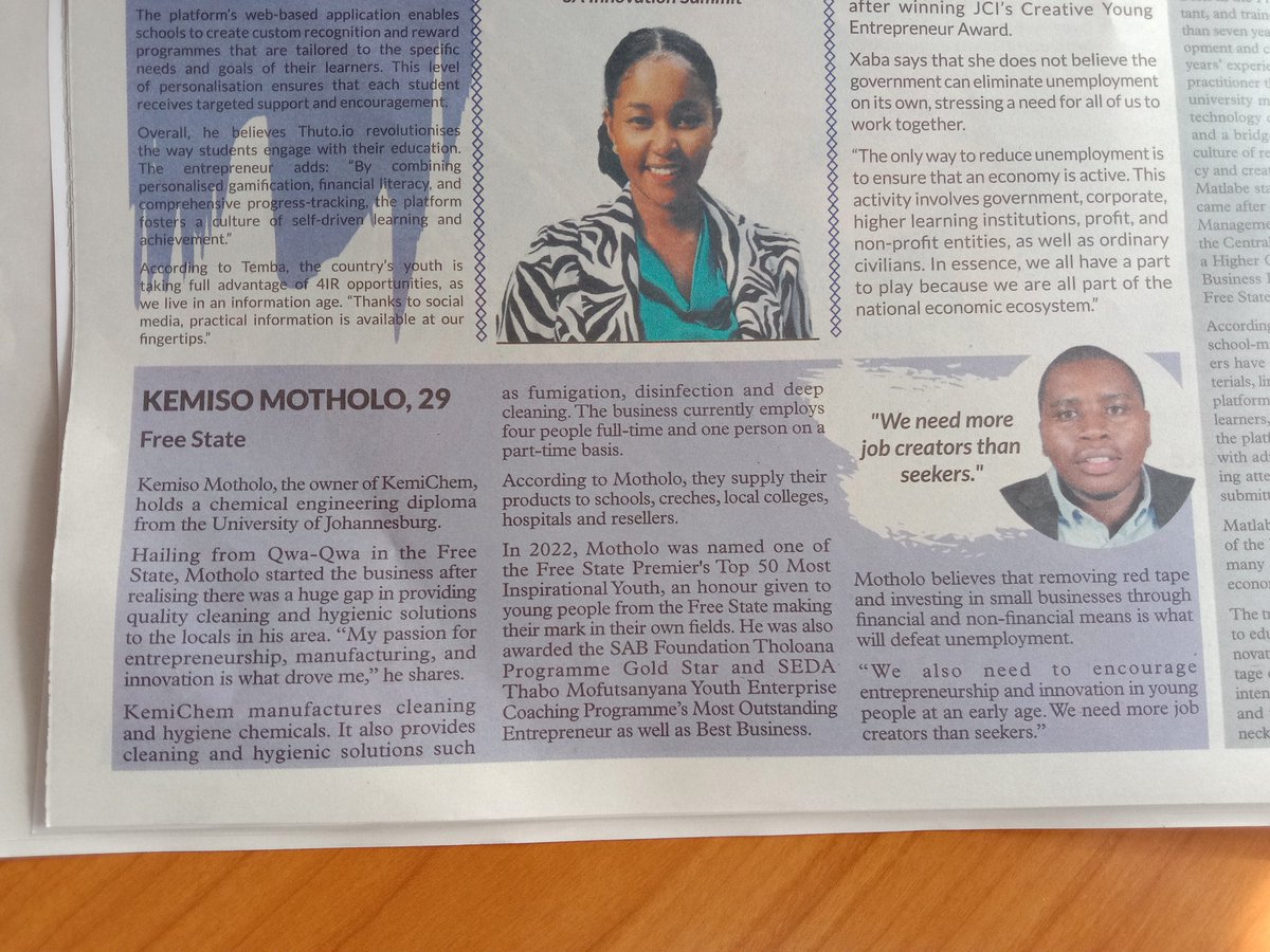 KemisoMo's tweet photo. I would like to take this opportunity to thank @SundayWorldZA for my nomination as one of their 2023 youth unsung heroes under the category : Youth in business and entrepreneurship. Thank you @AldrinSampear for being a great host #sundayworldunsungheroes https://t.co/3uy1bHnsy8
