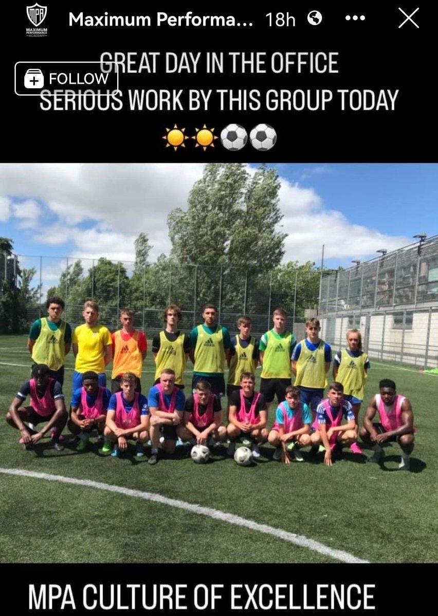 Very proud of my daughter Caitlín, Frist girl to join <a href="/maximumpacademy/">Maximum Performance Academy</a> playing along side boy's from club's all over Dublin including LOI ⚽⚽