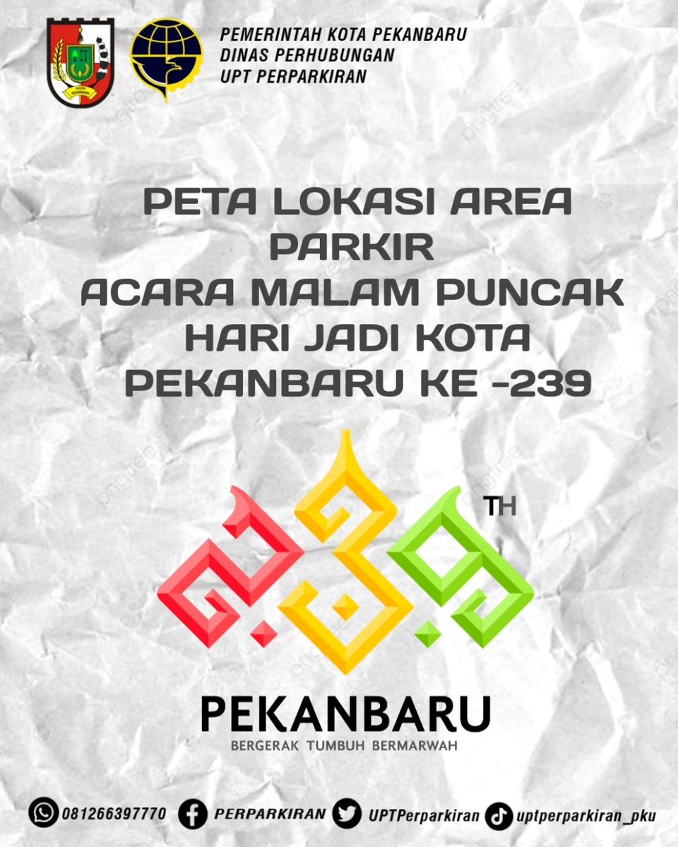 infoPKU's tweet photo. Berikut peta lokasi Malam Puncak Hari Jadi Kota Pekanbaru Ke-239

#infoPKU #parkirpekanbaru https://t.co/ihtcAt1vwJ