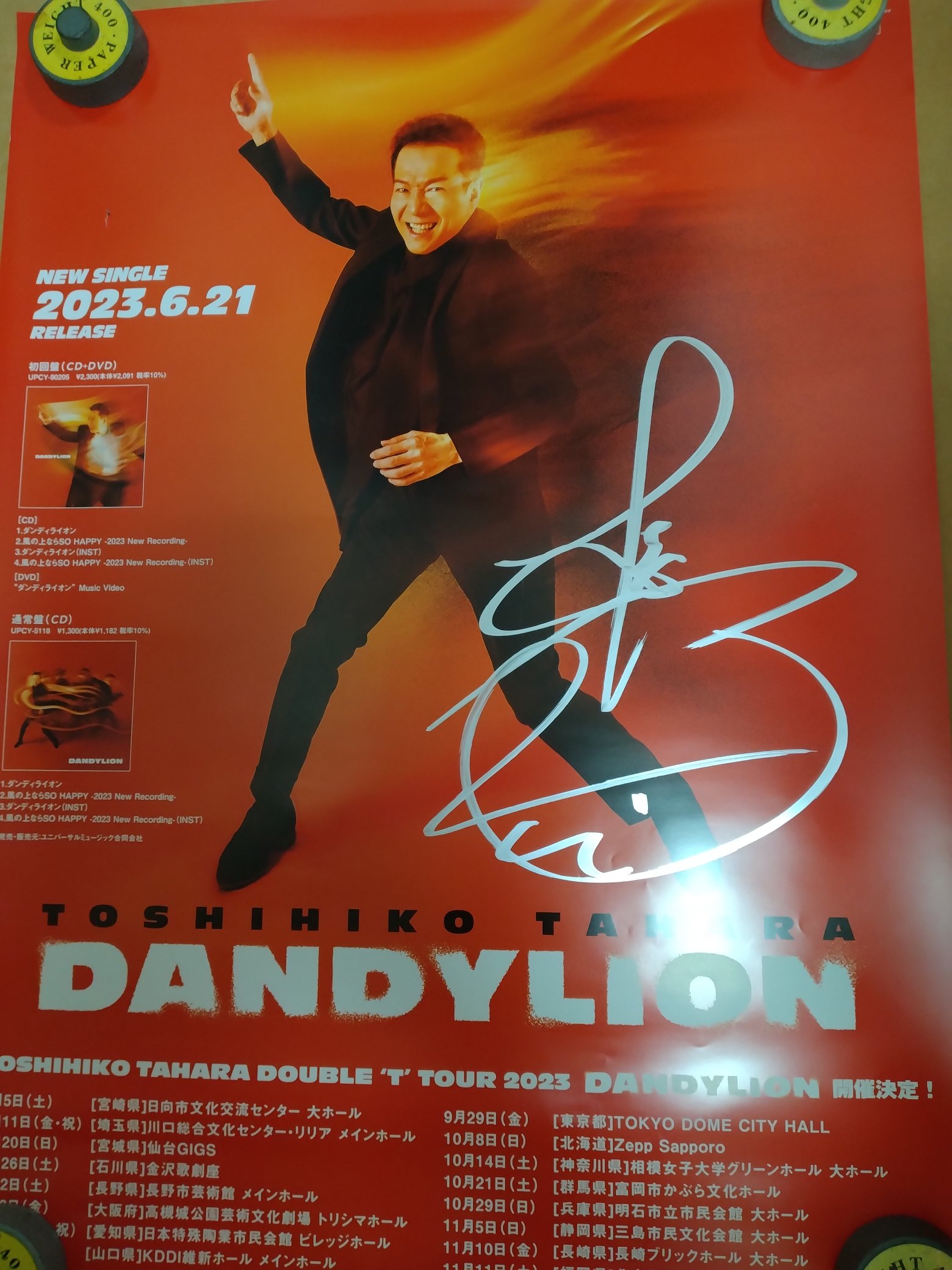 すずらん 田原俊彦 ダンディライオン サイン ポスター - 通販