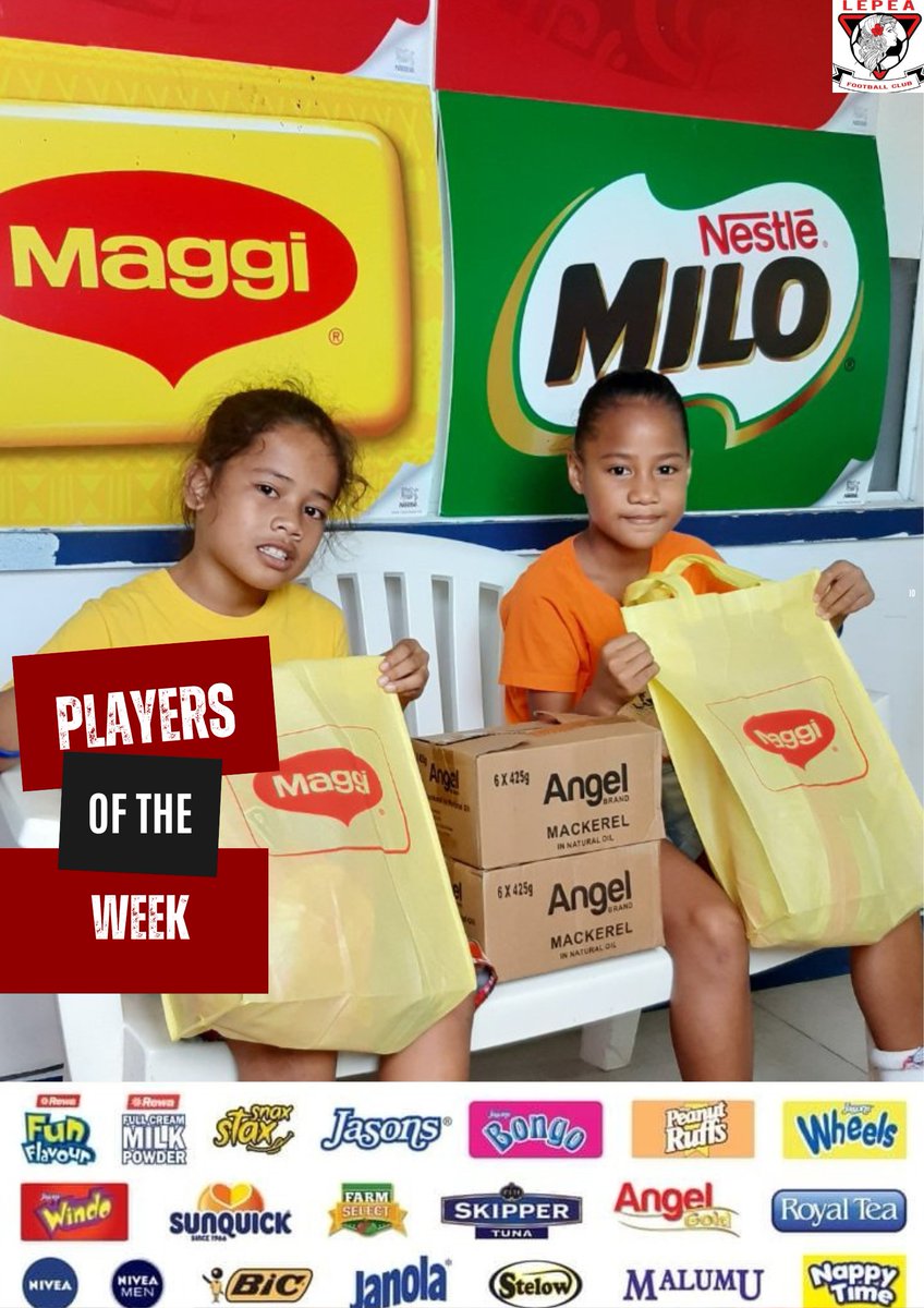 Lepeafc's tweet photo. Congratulations to our Players of the Week, Alafou Uelese & Christina Michael Lui, of our U8s Teams who both scored their first ever goals! Keep it up, #lfckids
Thank you, Tradepac Samoa Ltd, for making it possible for our players to receive these crucial awards every week https://t.co/v4qtKiXwpR