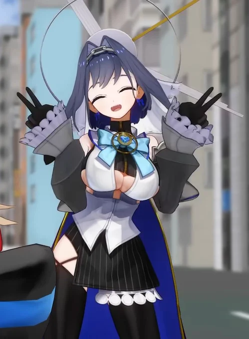 Her expression was so Cute! 