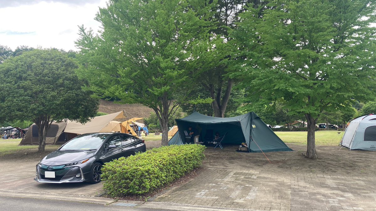 tomozou_channel's tweet image. プリウスphvで久しぶりに家電キャンプに行ってきました🏕️
#プリウスphv
#大子広域公園オートキャンプ場
#グリンヴィラ