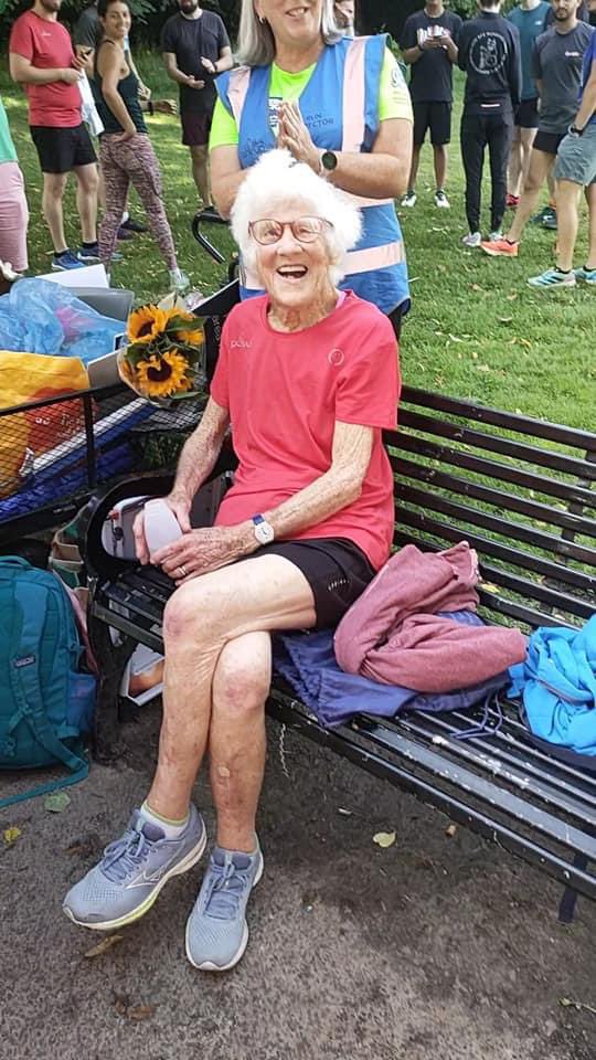 ormeauparkrun's tweet photo. Happy 95th birthday this week to Grace, the same of ormeau parkrun. What a legend!! https://t.co/ptVeO7JXrY