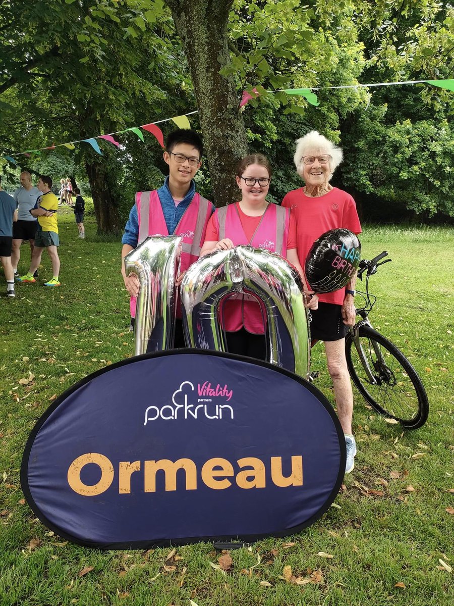 ormeauparkrun's tweet photo. Happy 95th birthday this week to Grace, the same of ormeau parkrun. What a legend!! https://t.co/ptVeO7JXrY