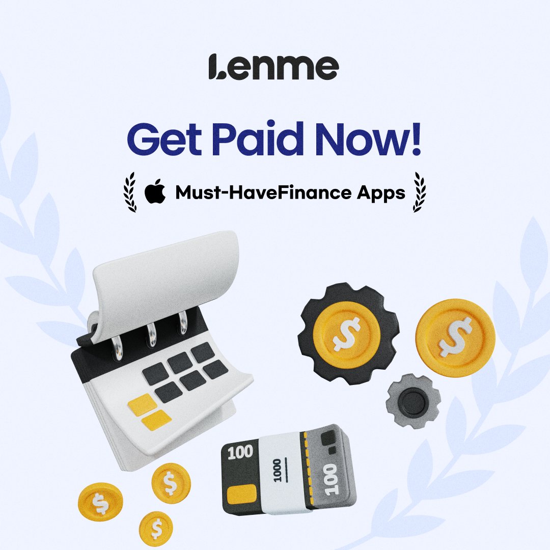lenmeapp's tweet photo. Secure till yourself till payday with Lenme personal loans. Whether it's $100, $500 or even more! There is a loan waiting on Lenme App..
Get Paid Now: https://t.co/n34RRs943A
#Lenme #Fintech #Loans #Borrowing #Lending https://t.co/6jTznP297R