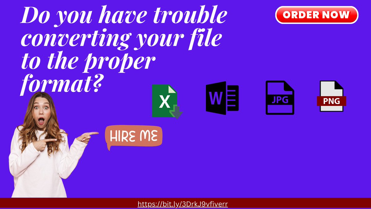 PramiSilva's tweet photo. Do you have trouble converting your file to the proper format? This is the real place for that; follow the mentioned link.
https://t.co/wRKoDuwVrf order now
#PDF #Excel #Word #image #Conversion https://t.co/OMf8QYNdAC