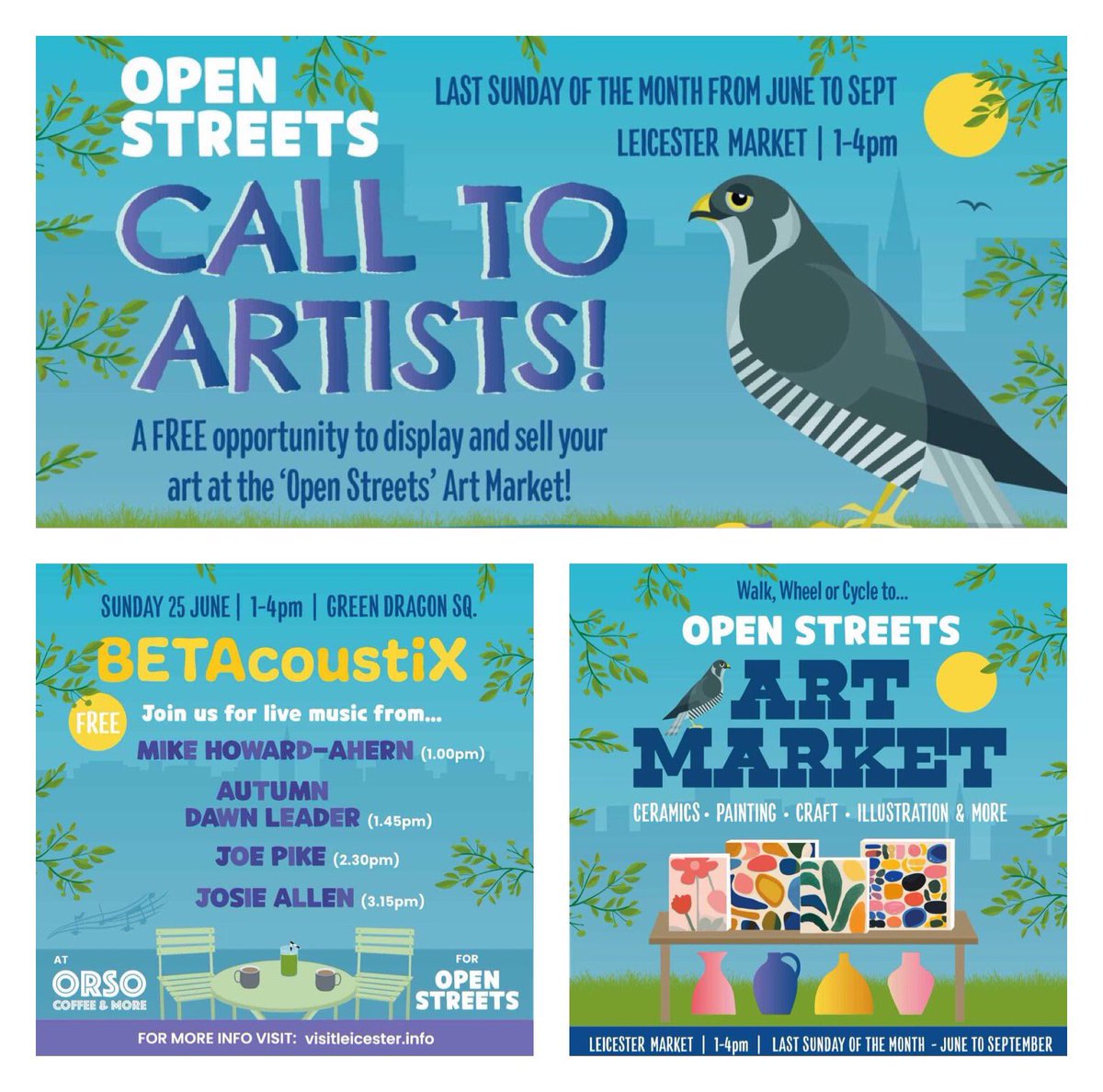 It’s #LeicesterOpenStreets today 1-4pm come join the fun and free activities, #ArtMarket #ClimbingWall #MtBShow and much more #OpenStreets <a href="/RideLeicester/">RideLeicester</a> <a href="/VisitLeicester/">Visit Leicester</a> <a href="/LeicesterMarket/">Leicester Market</a> <a href="/LeicesterOrso/">ORSO Leicester</a> 🚴 🚲 🛴 🚶‍♀️