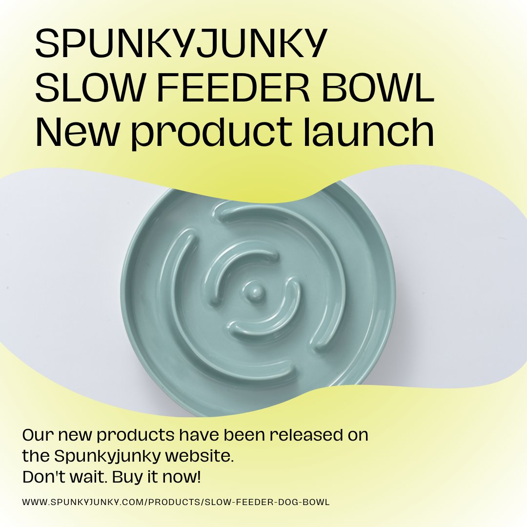 🚀🎉New products have been launched! 🎉🚀
We're excited to introduce our newest product: the SpunkyJunky Slow Feeder Bowl! 🐾❤️
#newproductlaunch #slowfeederbowl #healthyeating #petwellness #mealtimeinnovation #transformmealtimes #spoilyourpet #limitedstock