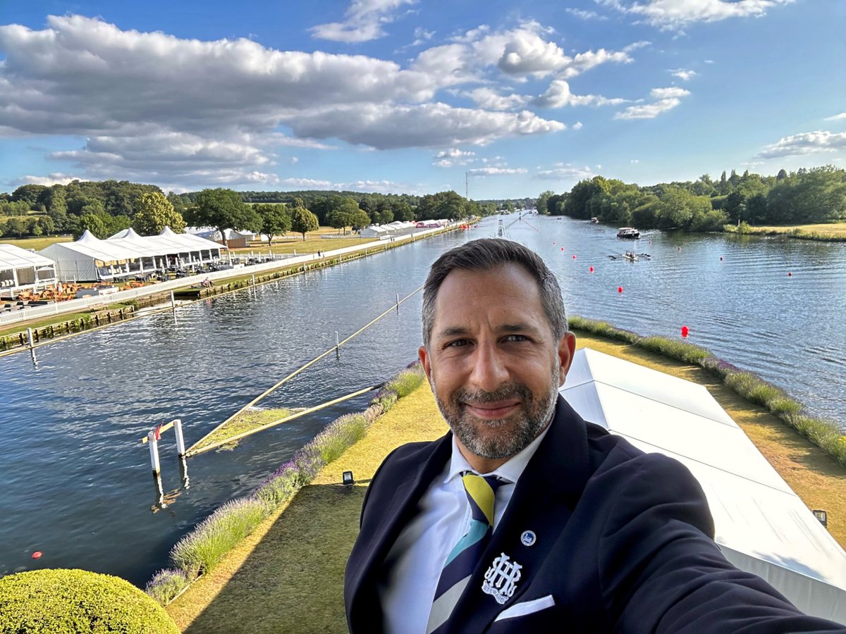 View from Temple Island on the eve of <a href="/HenleyRegatta/">Henley Royal Regatta</a> 

#HRR23 #ThisIsWhyWeRow