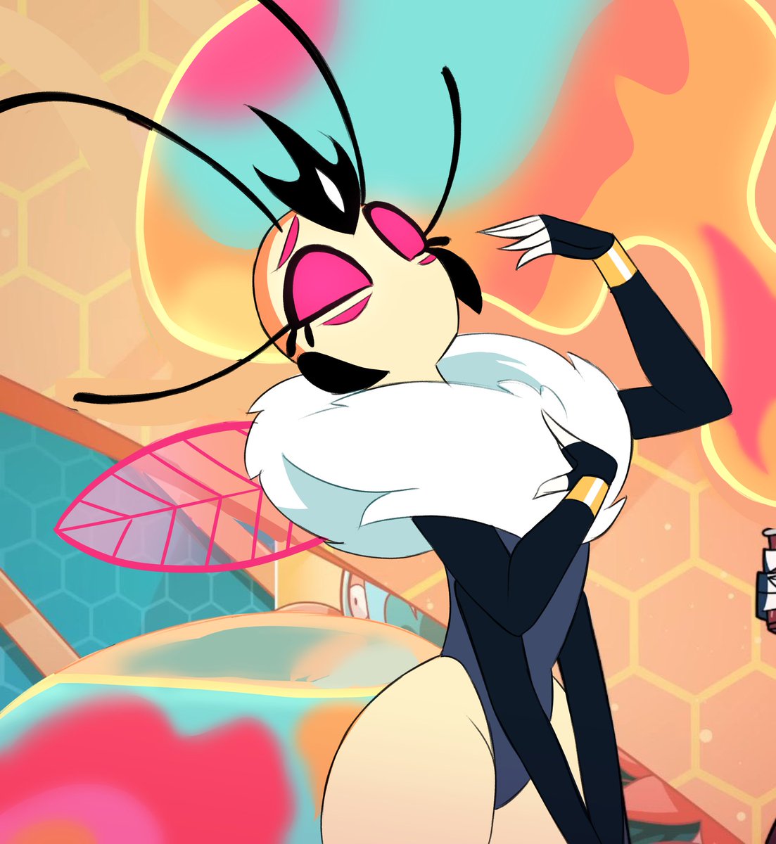 s3tok41b4's tweet photo. Bee Beelzebub screenshot redraws 💫 might do more later https://t.co/dAod9W1uoQ
