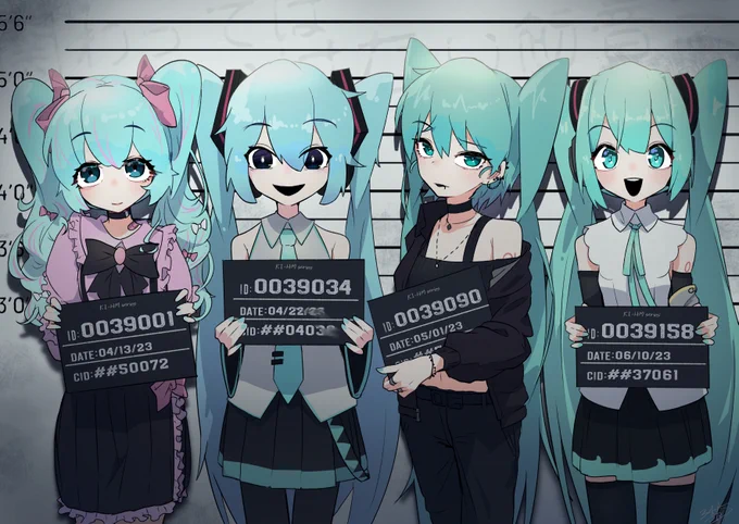 関わってはいけない初音ミク`s マグショット #mkgk