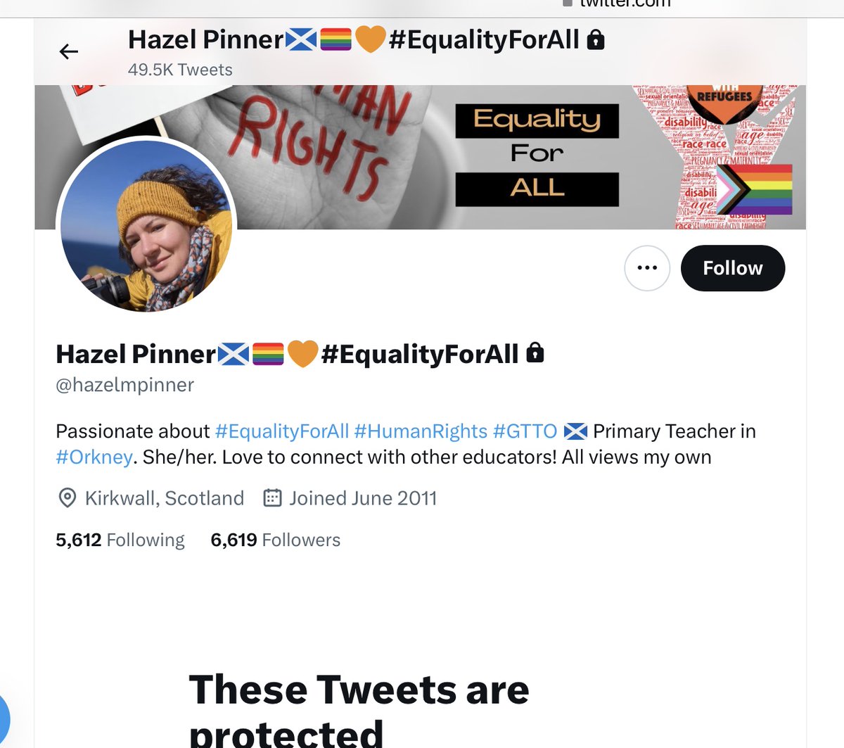 @JoeBangles11 Her bio says “passionate about #EqualityForAll #HumanRights”
Except women who understand sex matters, obvs. And others who support that. And anyone who listens to a podcast about that.