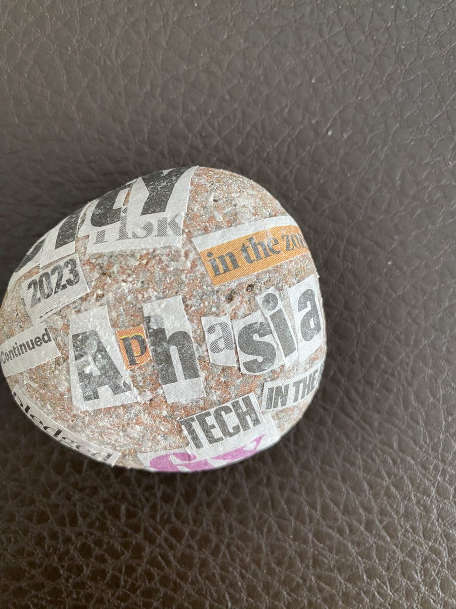 @abracabadger @RCSLT @SteveJamieson12 Here is my #rockingaphasia rock it is about to go to Hampstead Heath