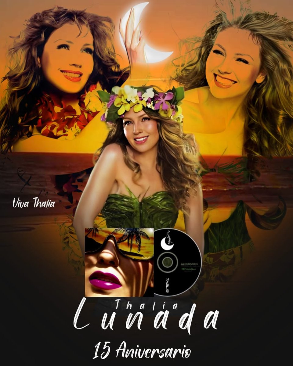mariabelda50's tweet photo. Feliz Aniversario!!! 🎉🥰🎶💃🏼.
Hace 15 años salía a la venta el álbum #LUNADA de la Reina @thalia , con el cuál daba por concluido su contrato con #EmiMusic.
#Thalia #Thalia90
#ThaliaLosInicios #ThaliaTheLegend #ReinaDelPopLatino #EmperatrizDeLaBelleza by @dalkilicedu https://t.co/7PAT8lWGIT