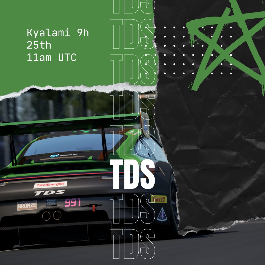 Join us today for 9 hours of Kyalami!
Visit either
twitch.tv/thesnowdog

twitch.tv/mnunderscore

twitch.tv/jpeg_fox

MNU is first in the car followed by myself, then Jpeg! Let's see how we do