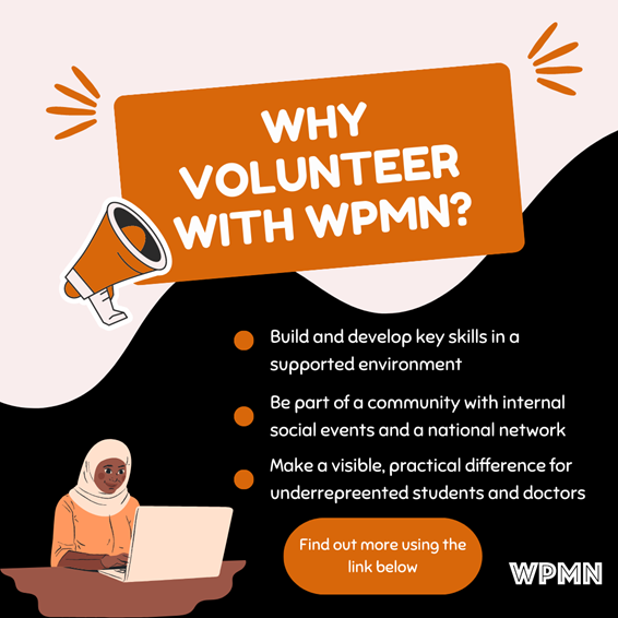 WPMedicsNetwork's tweet photo. WPMN is excited to be recruiting for volunteers to join us as Workstream Leads for 2023/24! (1/3) https://t.co/oKRwAx8aXG