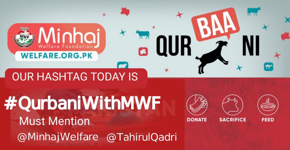 MIAzeemi's tweet photo. #QurbaniWithMWF
@Minhajwelfare
@TahirulQadri https://t.co/BAD9y9hwui