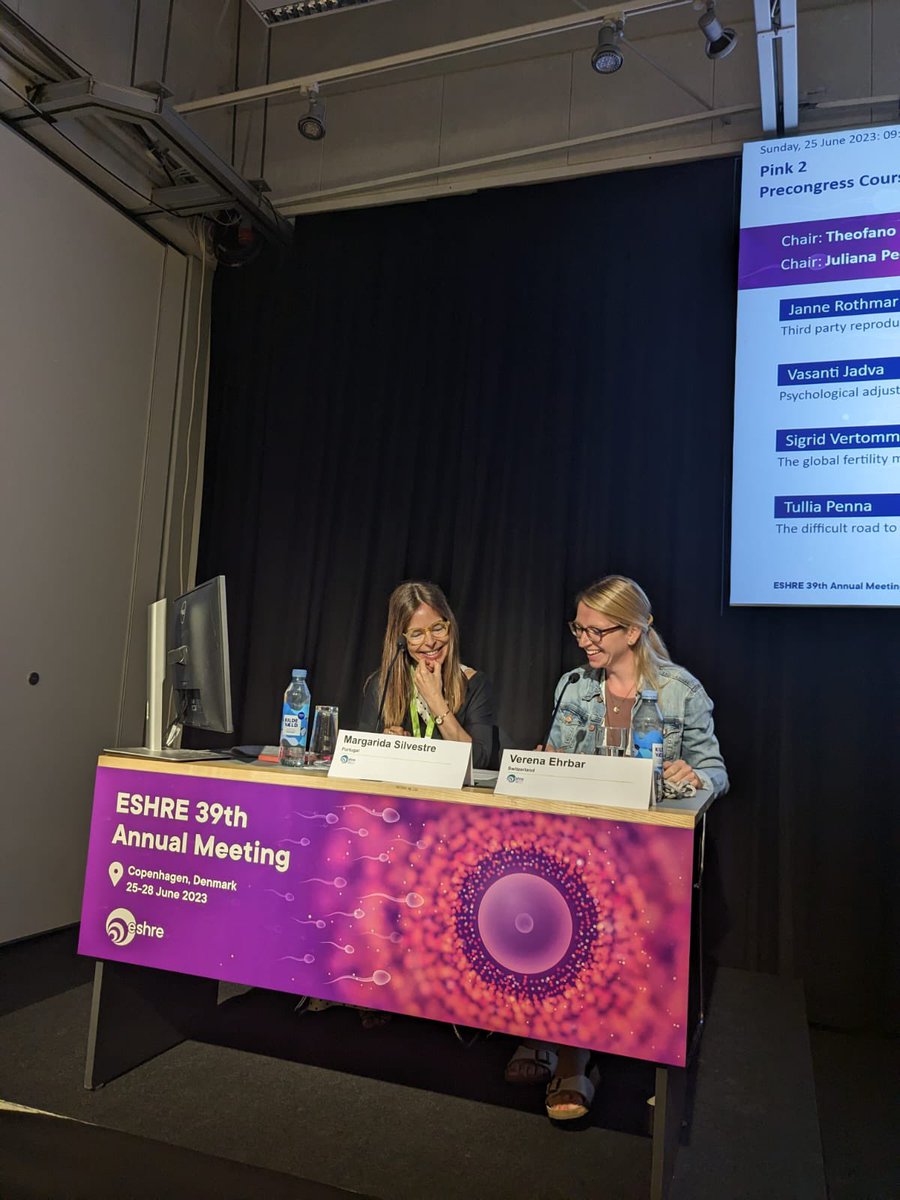 It was a great pleasure to chair this session of the PCC4 with my Co-Chair. Overall an interesting start to this years annual meeting #ESHRE2023 @SIGPsyCounsel @ESHRE