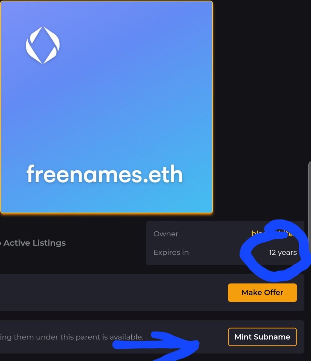 0xMaks_eth's tweet photo. 👀

#Free #subdomains 
#ens #NFTCommunity #web3 #domainnames #domainname #domain #EthereumNames  #Web3Names #ensvision #freedomain #freedomains https://t.co/LFfB47S3aC