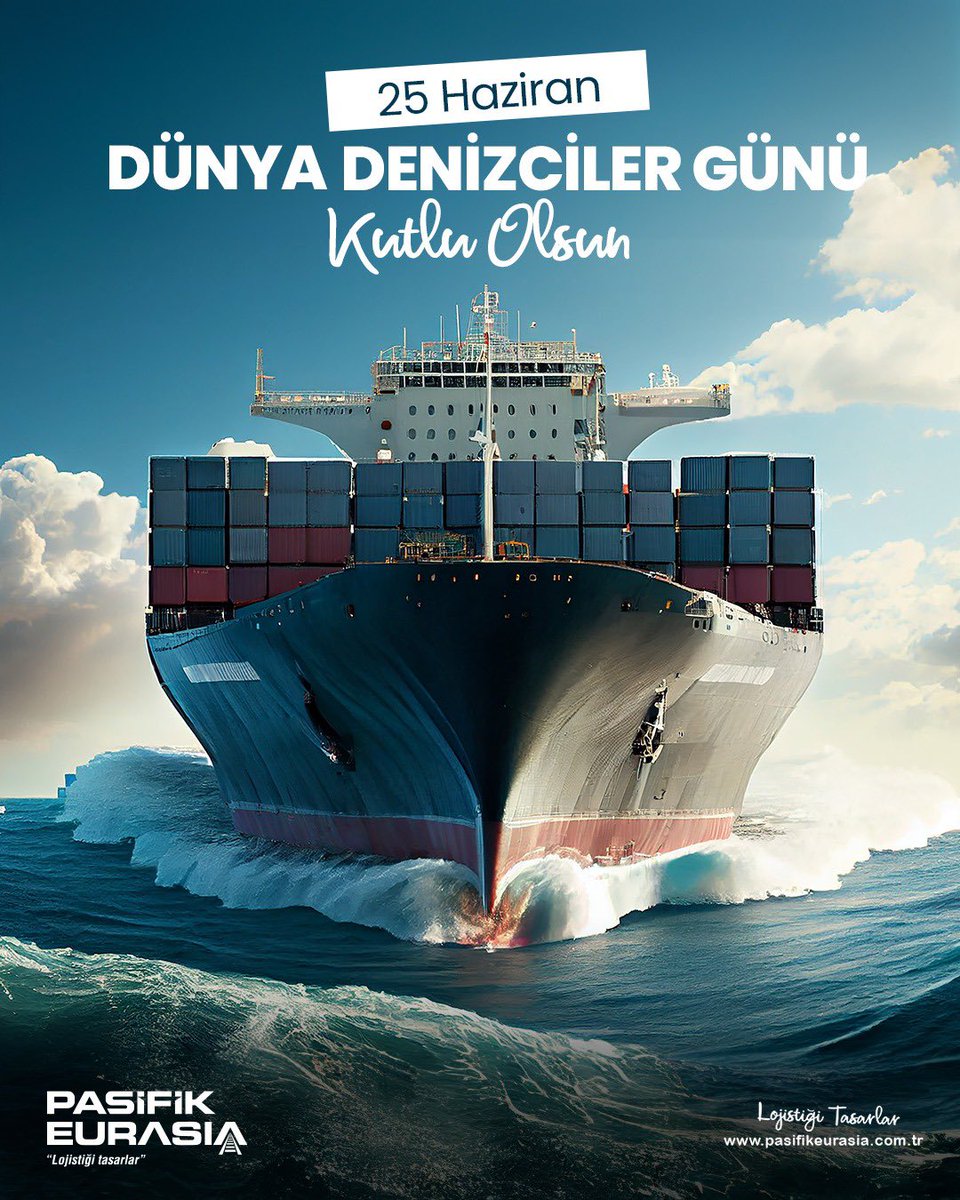 25 Haziran Dünya Denizciler Günü Kutlu Olsun! ⛴️

#pasifikeurasia #logistics #dünyadenizcilergünü #denizcilergünü #intermodal #multimodal #dünyadenizcilergünükutluolsun
#lojistik #lojistiğitasarlar