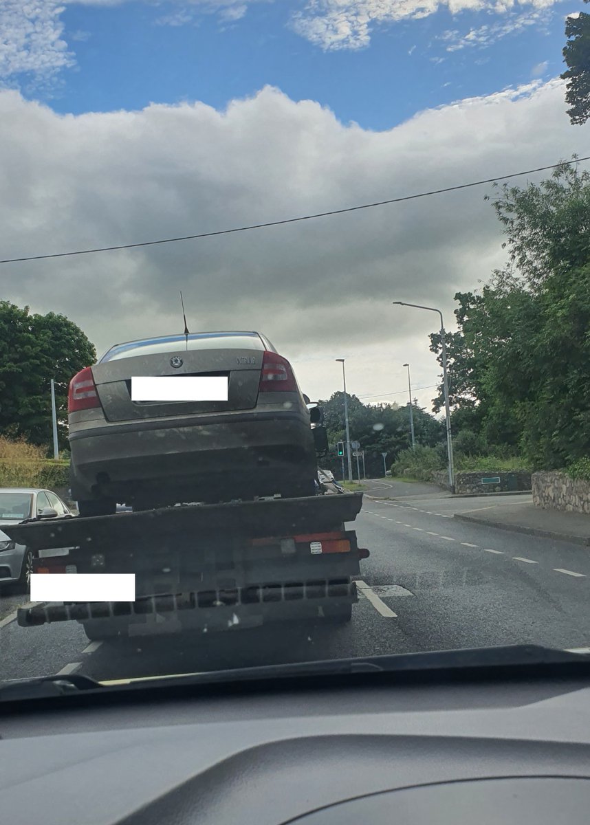 GardaTraffic's tweet photo. Gardaí in Roads Policing Dublin South stopped this car for not displaying an NCT disc.

The driver was an unaccompanied learner on the way to a concert in Dublin.

The car was seized and driver fined.

#SaferRoads https://t.co/Uq54ZvdhzA