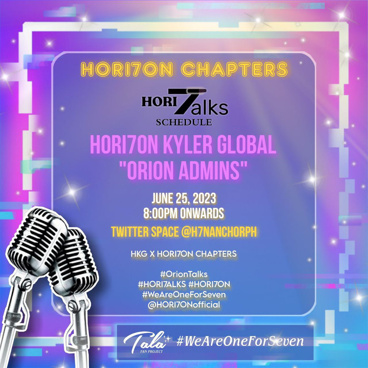 H7NAnchorPH's tweet photo. [🎙️] HORI7ALKS: GUESTS FOR TONIGHT

We‘re elated to tell you that our guests for tonight’s episode are none other than the people behind HORI7ON Kyler Global. 

HKG X HORI7ON CHAPTERS
#OrionTalks
#HORI7ALKS #HORI7ON
#WeAreOneForSeven
@HORI7ONofficial https://t.co/749tXy4dlp