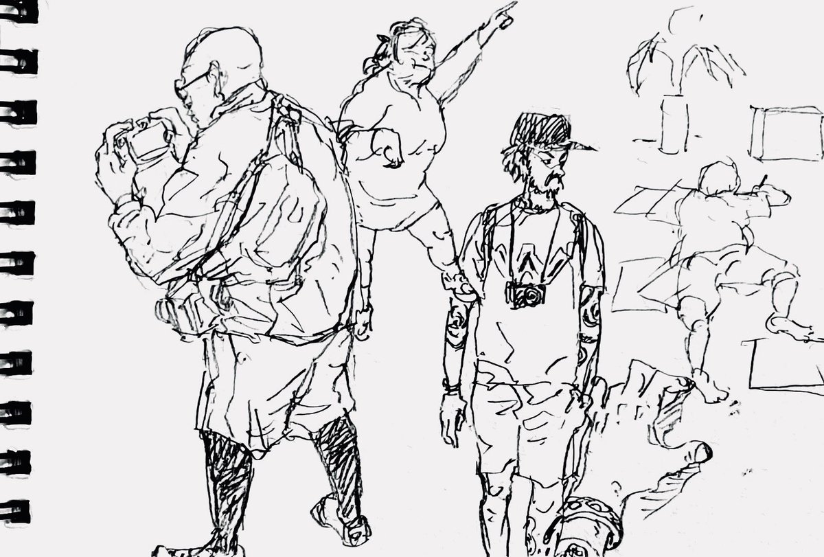 最近、キムジョンギュさんが自分のスケッチブックをぱらぱらしながら話しているYouTubeをよくみてる（韓国語はまったくわからないけど）

#1日1絵 https://t.co/OJNJ73Poj6