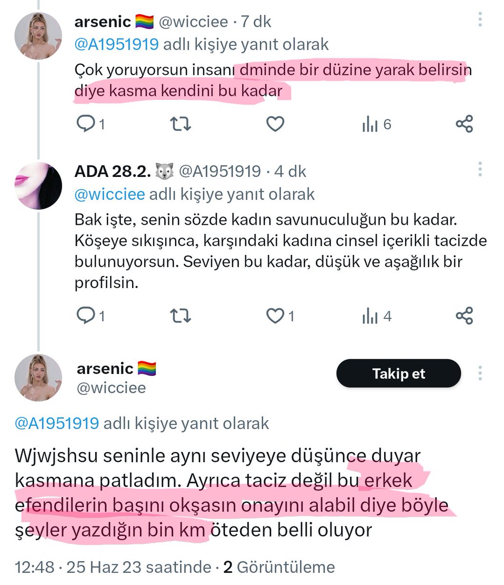 Türk kadınlarına cinsel tacizde bulunan bu hesabı acilen bildirir misiniz lütfen @ wicciee