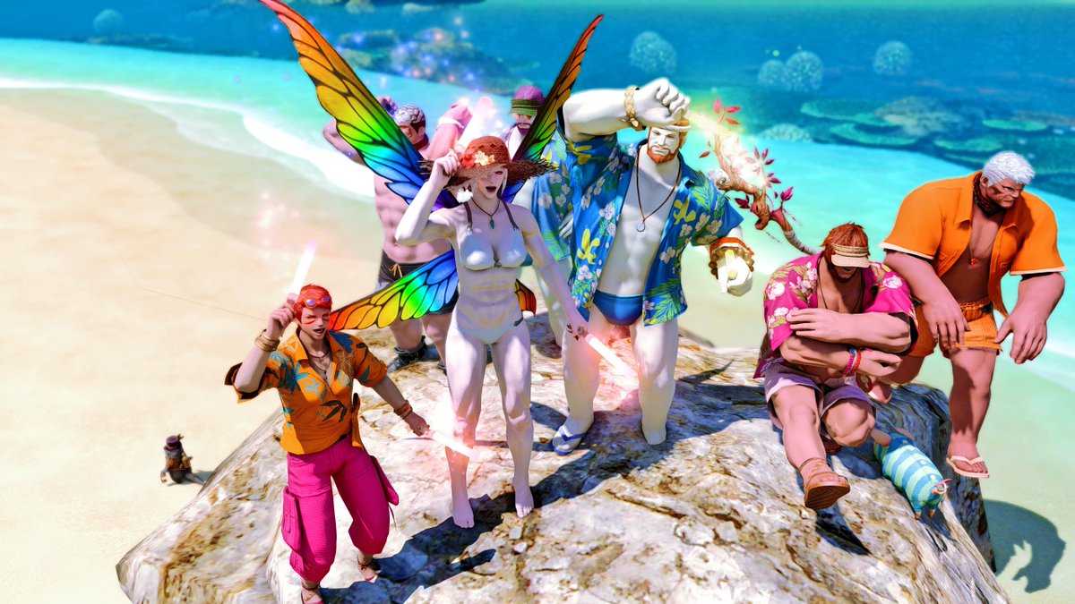 EmpyreanArcana's tweet photo. Roegadyn Rock! #RCPrideMarch2023 https://t.co/B6J1OSkUgj