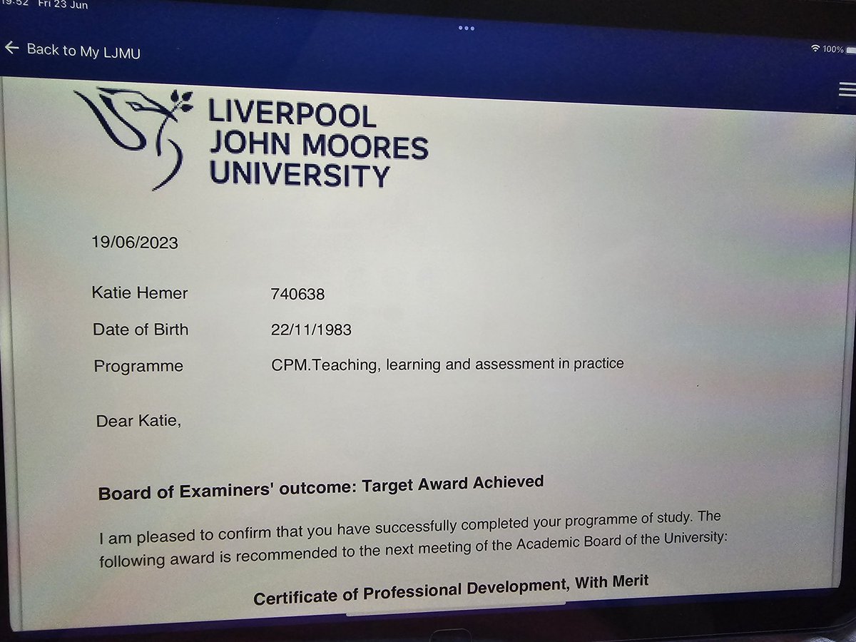 HemerKatie's tweet photo. Another MSc module completed 🙌 next one starts in September 🥳 https://t.co/8tzP5LcFkZ