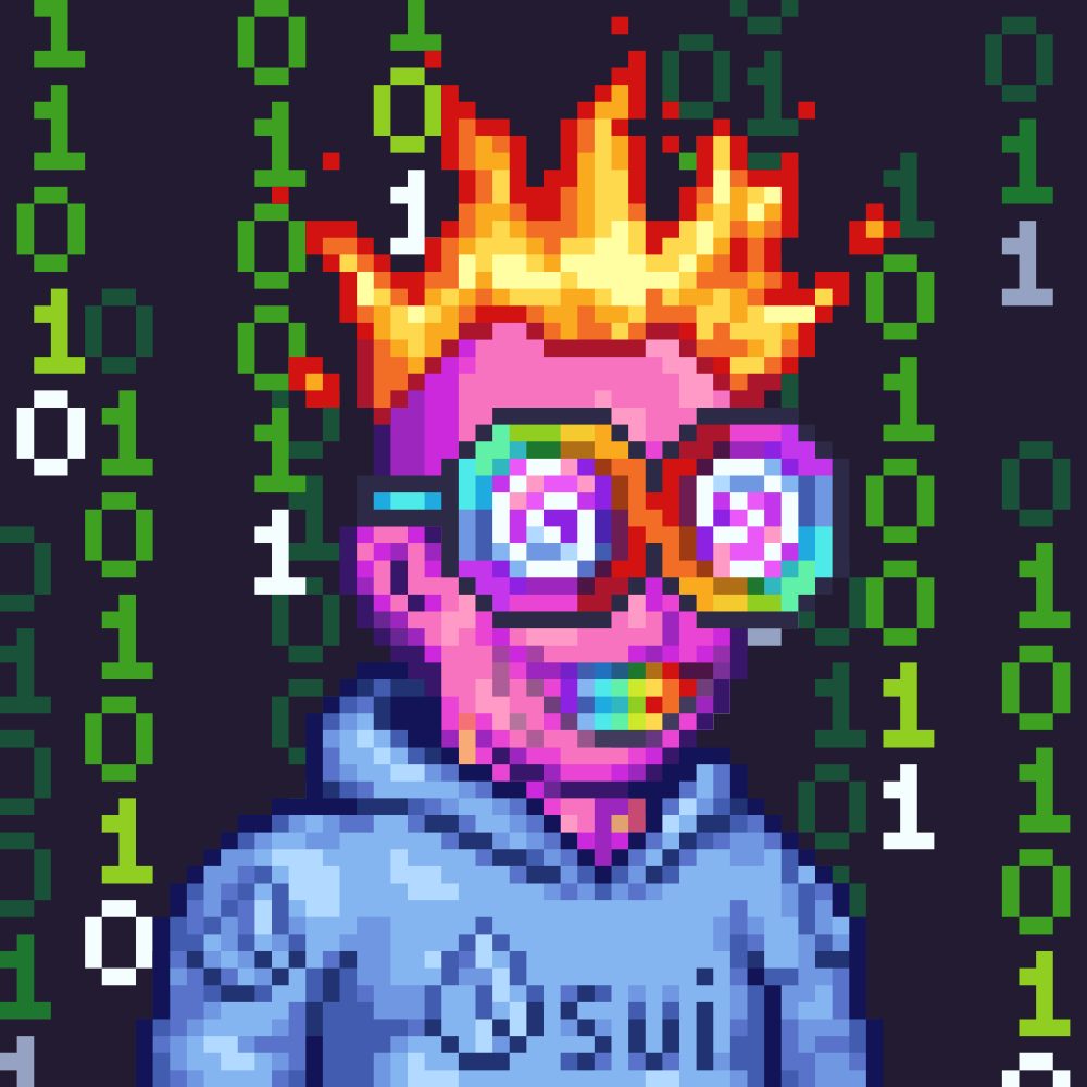 Escape the Matrix. 

Enter Lab for the best pixel art on @SuiNetwork 🟪