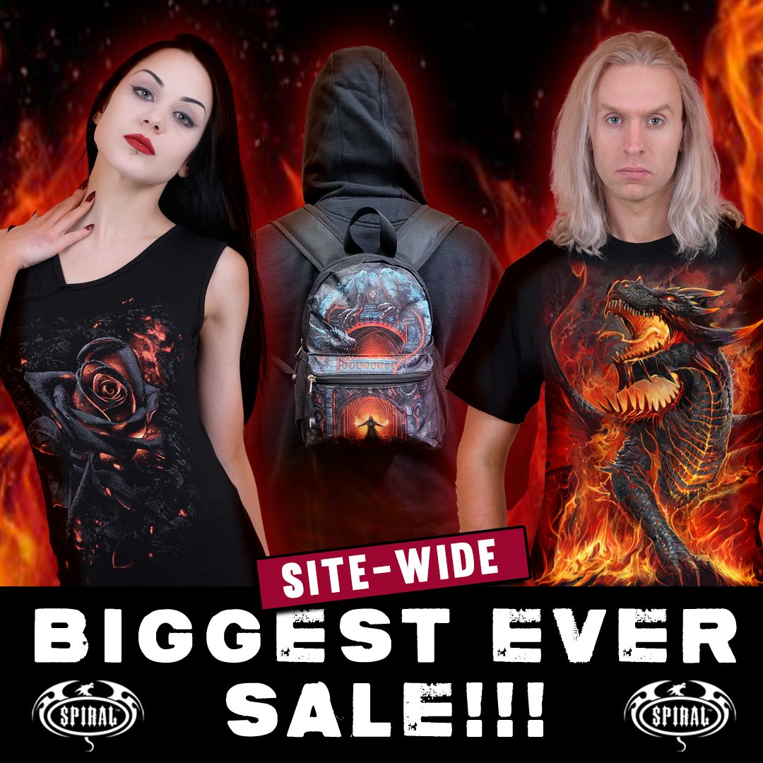 SpiralDirect's tweet photo. Our BIGGEST EVER #SALE continues with up to 50% off site-wide 🔥🔥
https://t.co/7sr2rGolsg #spiraldirect #altfashion #alternativeclothing https://t.co/yETfPf4HKK
