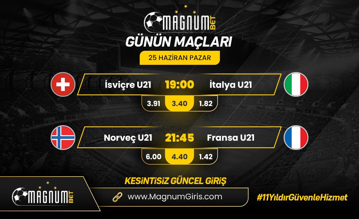 🛑 Magnum’da Harika Pazar!

   #GününMaçları

🎁 Avantajlı Bonuslar

💵 Hızlı Çekim Garantisi

🎁 % 25 Casino Discount

#11YıldırGüvenleHizmet 💪

📲 heylink.me/magnumbahis/