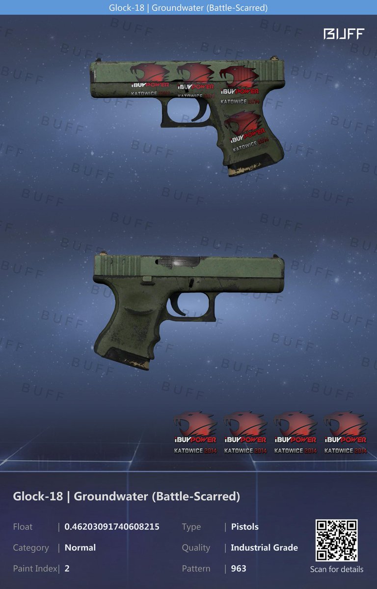 Looking for Offers on This Glock.
1/1 Groundwater, 1/2 Overall

Tradeable tomorrow

C/O: None
B/O: 1SP (24000 RMB/3350$)

Can take liquids/crypto