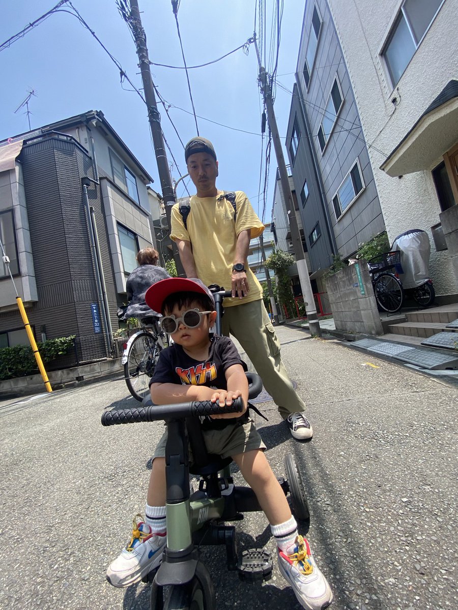 M04010401's tweet photo. 今日は暑かった～！！！

お気に入りの三輪車～！！！ https://t.co/d9ucOKZ7Ul