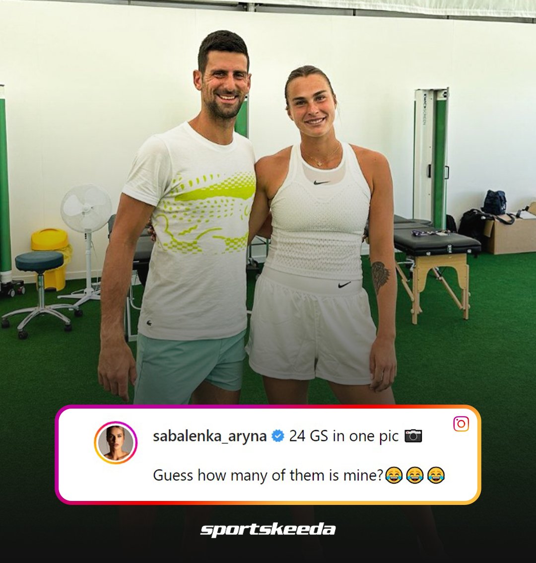 This year's Australian Open champions 😍

P.S: Do you know answer to Aryna Sabalenka's question? 😂

#NovakDjokovic #ArynaSabalenka #Wimbledon #Tennis