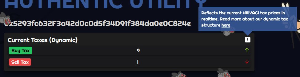 Our team has a quick update to share! Over the weekend, we've been diligently working on fine-tuning our operations and planning ahead. As part of this, we've made a small but significant update to our website: real-time tracking of our dynamic taxes.