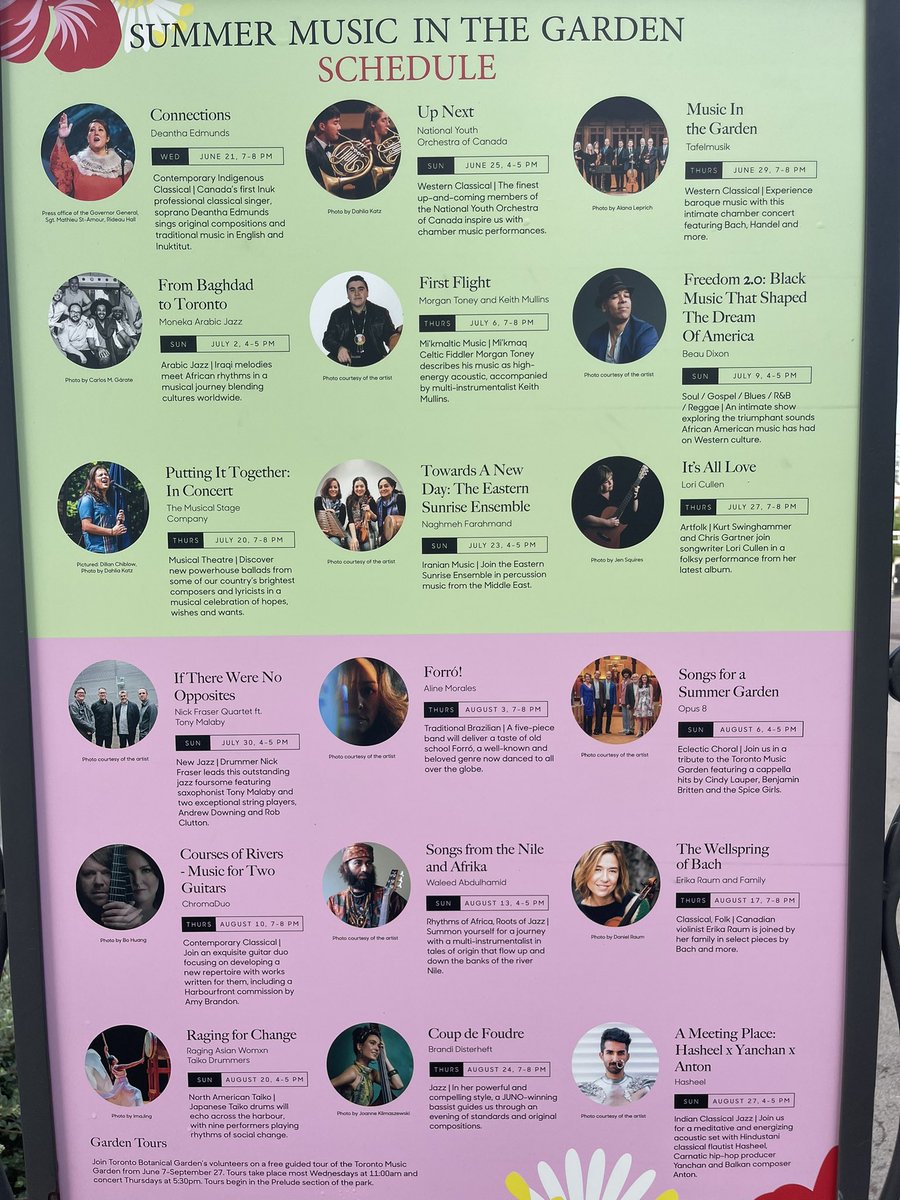 jennifer evans 🇵🇸 on Twitter "Summer concert schedule for the Music