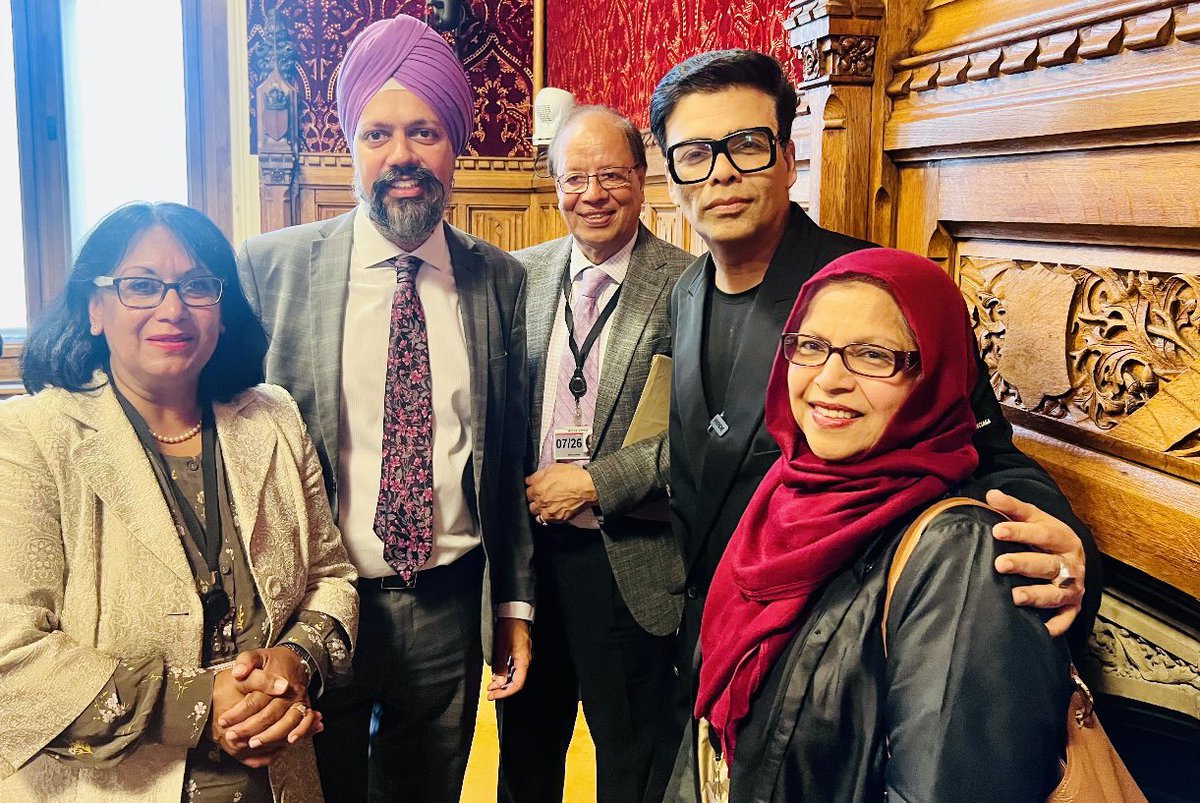 TanDhesi's tweet photo. Lovely to converse with #KaranJohar, as we together celebrated in Parliament his 25 years as a truly phenomenal #filmmaker in the Indian #film industry and his contribution to the global entertainment industry. https://t.co/liJVv7NwPM