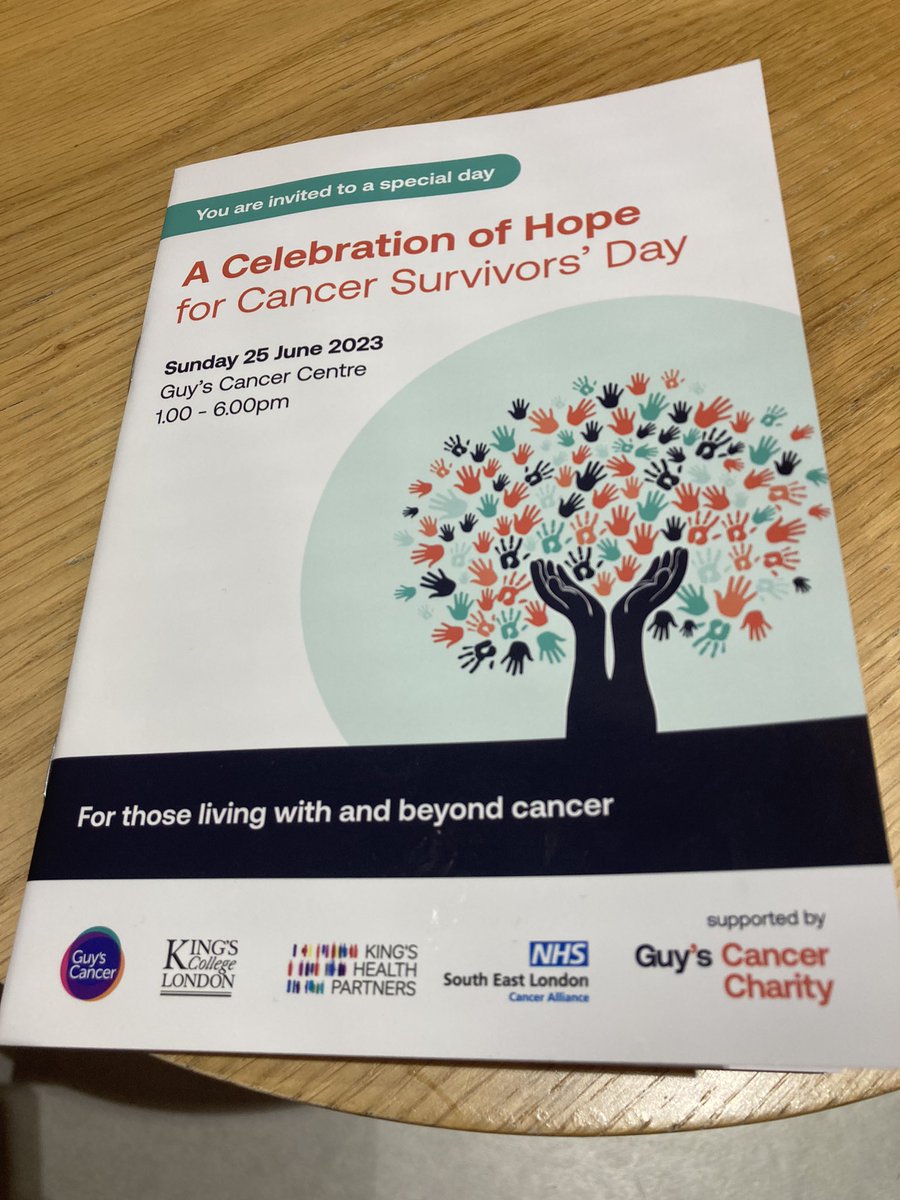 Very proud to be asked back by @GSTTnhs to MC this year’s Cancer Survivors’ Day after 4 years away. Invoking muscle memory I never thought I had ! #CSD2023 #GuysCancer