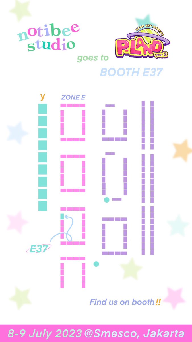 notibee_studio's tweet photo. 💭Notibee Studio will be at @plandartmarket 

🗓 8-9 July 2023 (2 Days) 
📍SMESCO Indonesia 
💗BOOTH E-37

New keychains are available exclusively on PLand!!! Cant wait to see you there💗
Ps. Come to Our booth to get some freebies!!

#PLAND #PLANDVol2 #PLANDKpopArtMarket https://t.co/BZdIArnKvt