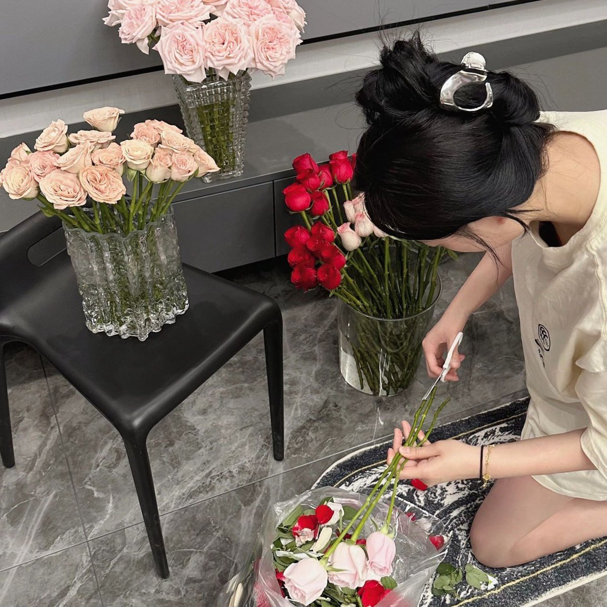 datemadd's tweet image. Flower decoration from the holiday☺️