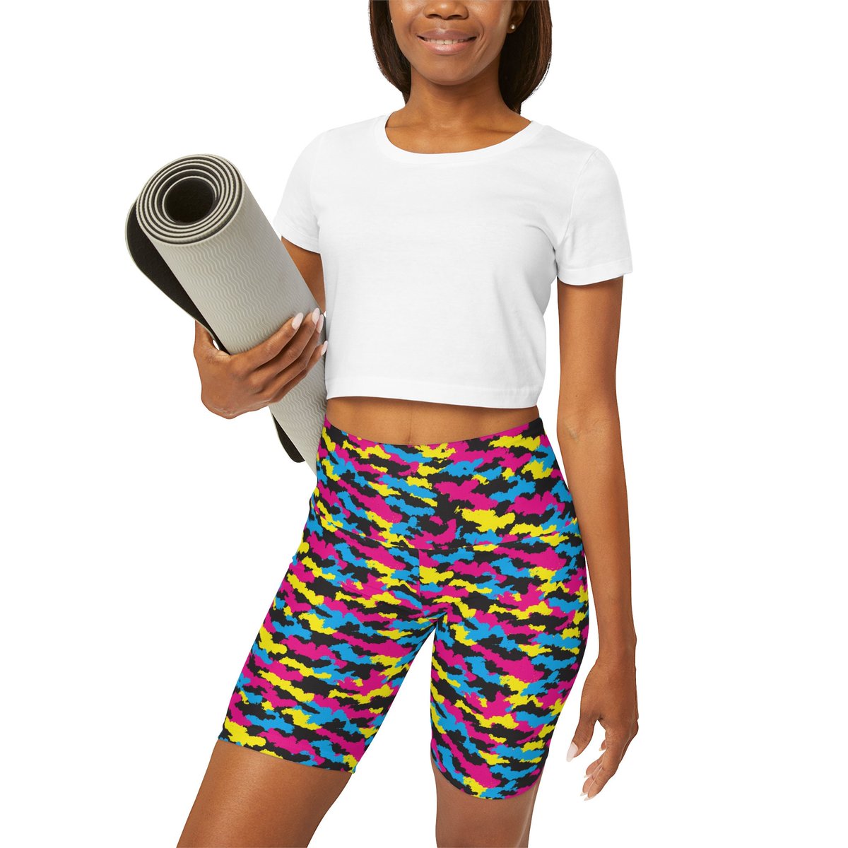 Excited to share the latest addition to my #etsy shop: Retro 80's Printed High-Waisted Yoga Shorts, Workout gear, Fun and funky, Trendy activewear, Retro revival. etsy.me/3NnKzzj #vibrantcolors #eyecatchingdesign #activefashion #yogawear #gymstyle #breathablefa