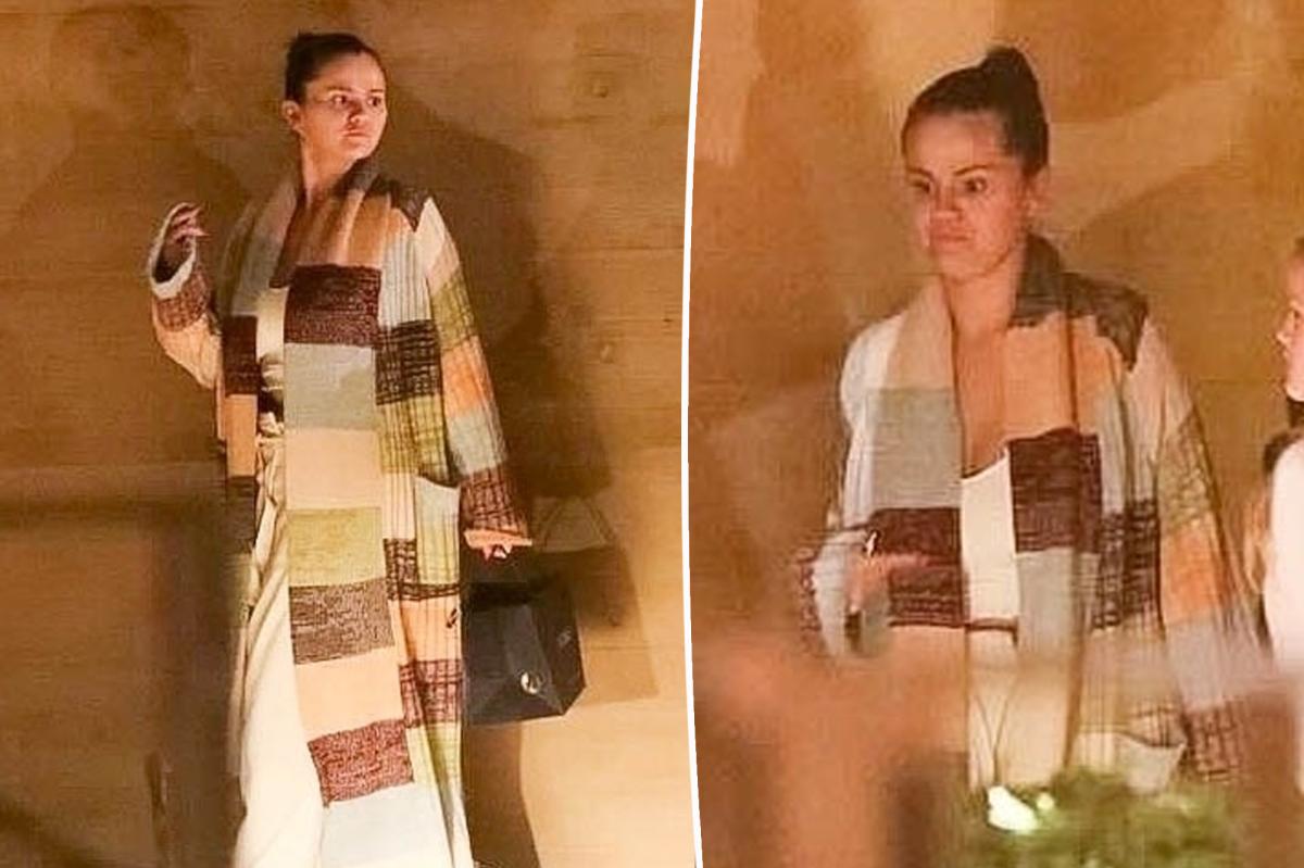 Selena Gomez looks uneasy after wrapping up dinner at Nobu Malibu trib.al/TVR7RmO
